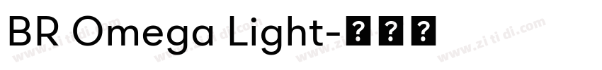 BR Omega Light字体转换